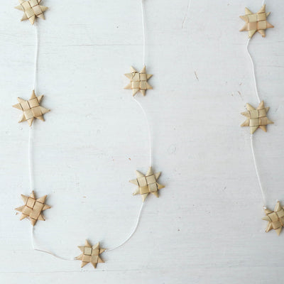 Palm Star Christmas Garland