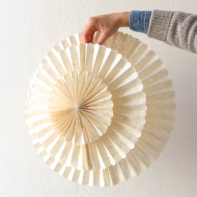 55cm 'Flake' Hanging Paper Christmas Decoration