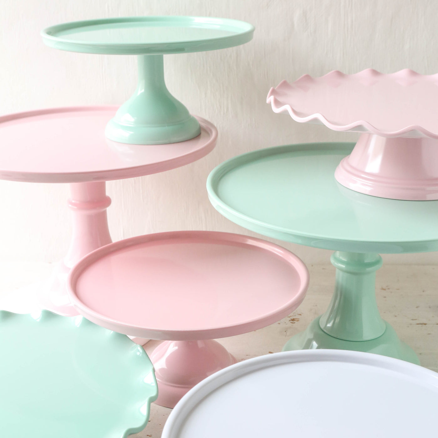 Pink Melamine Cake Stand