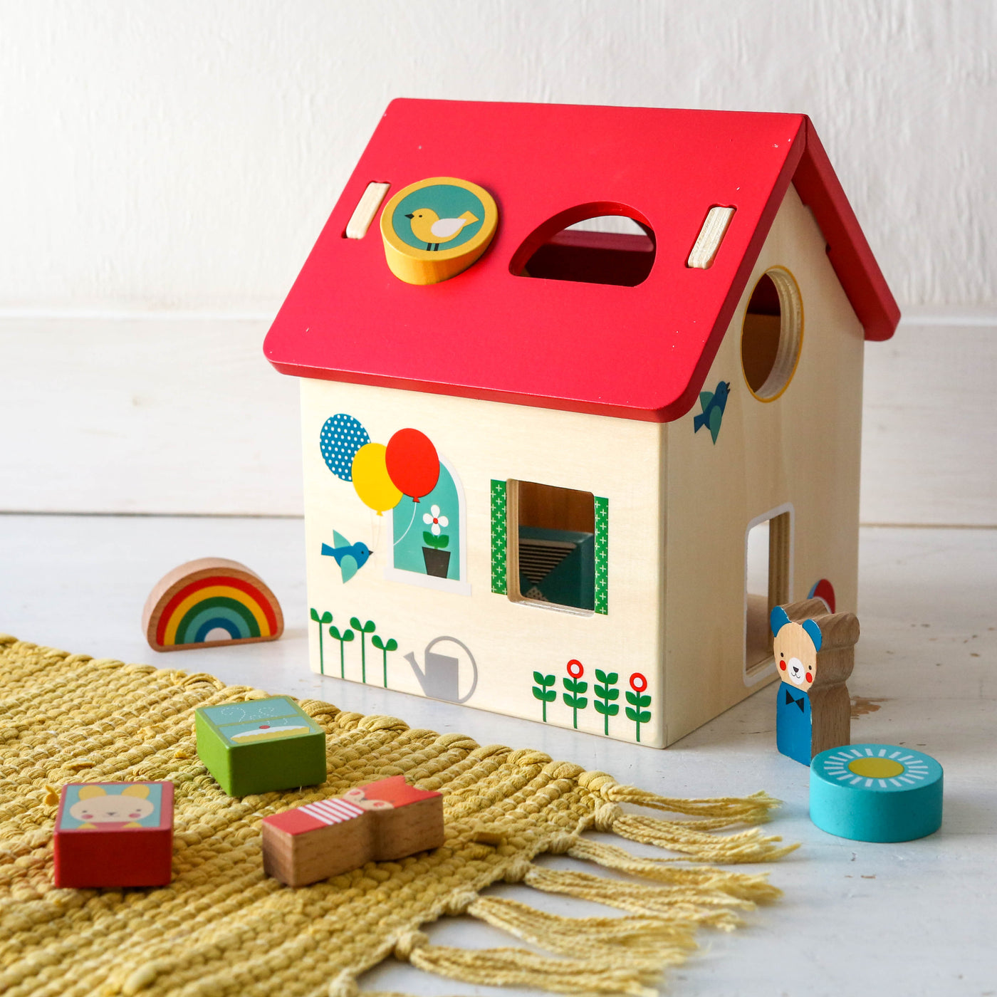 Wooden House Shape Sorter