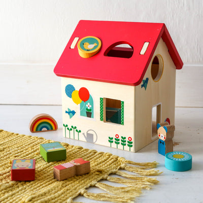 Wooden House Shape Sorter