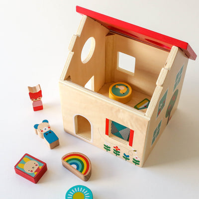 Wooden House Shape Sorter