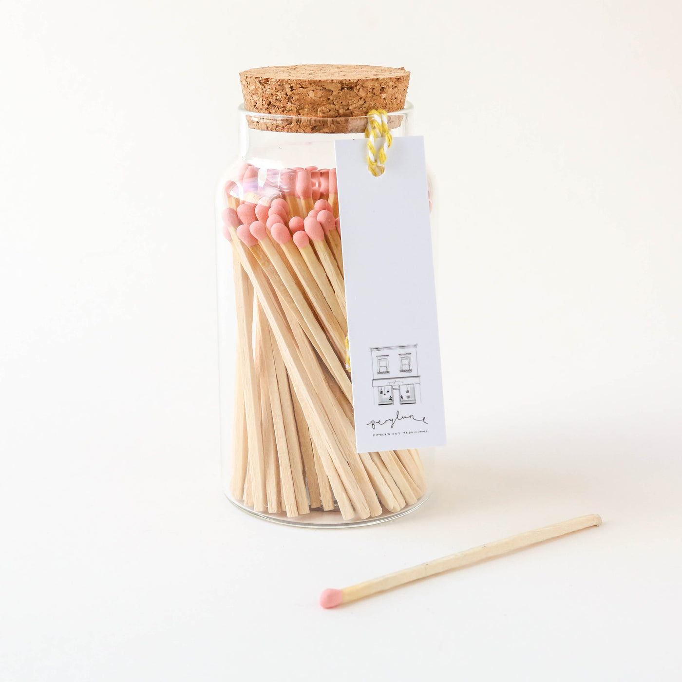 Jar of Matches With a Cork Lid