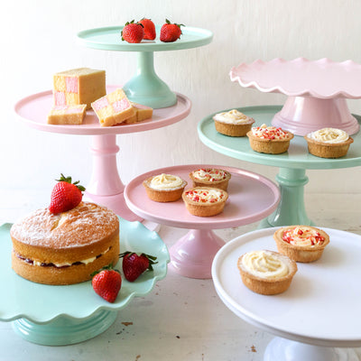 Large Pink Melamine Cake Stand