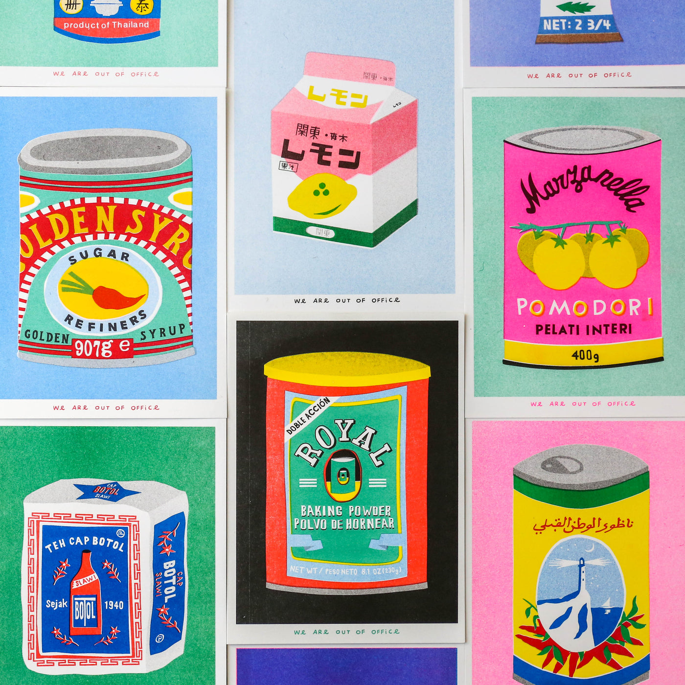 Can of Ground White Pepper Risograph Mini Print