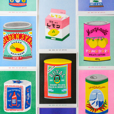 Can of Ground White Pepper Risograph Mini Print