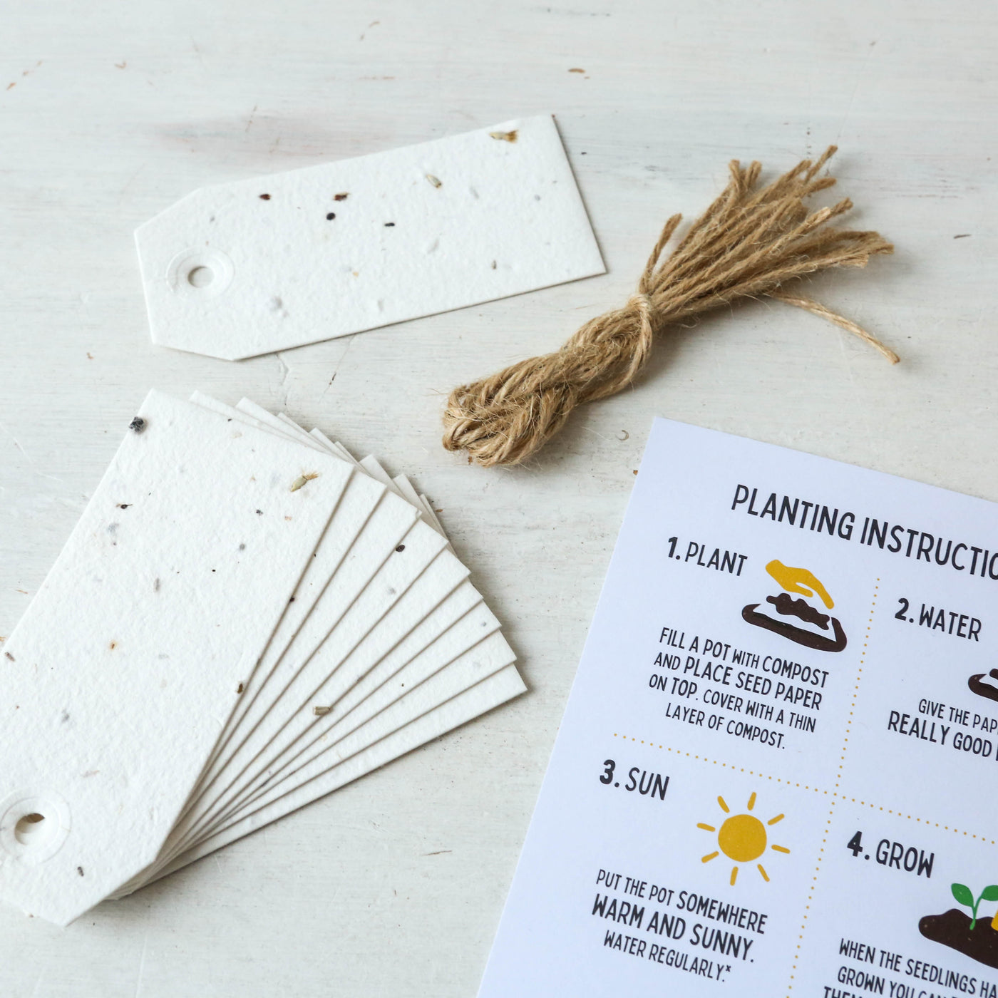 Plantable Seed Paper Gift Tags - Pack of 10