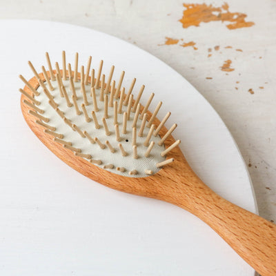 Waxed Beechwood Hair Brush