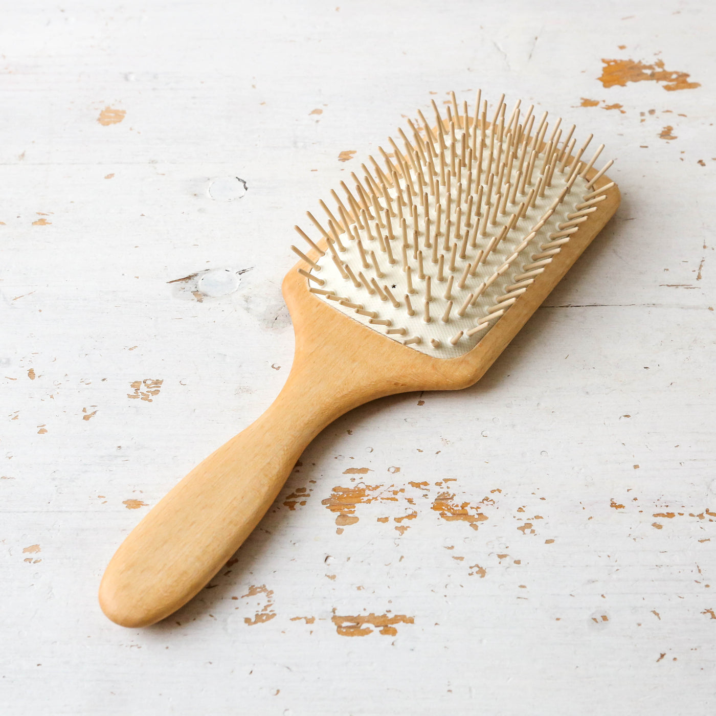 Waxed Beechwood Paddle Hair Brush