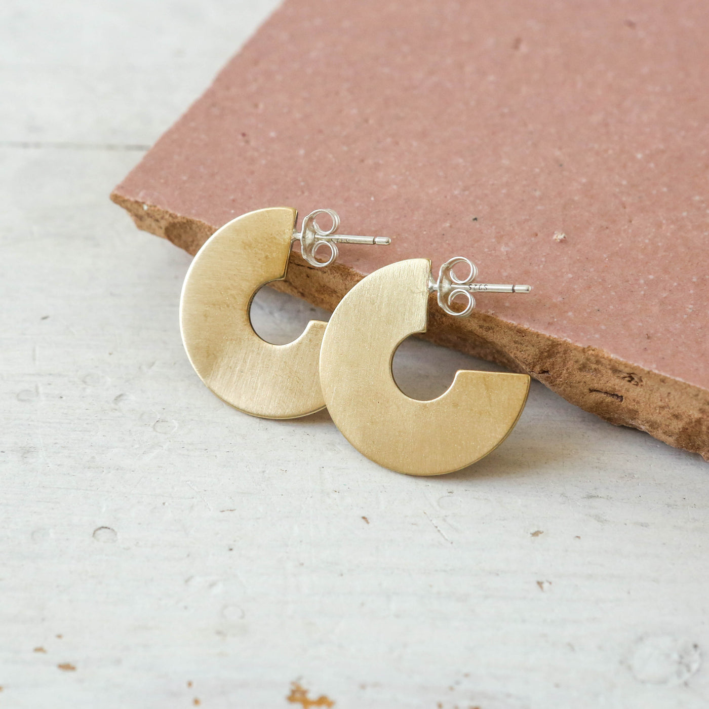 'Astrid' Flat Loop Earrings