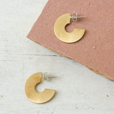 'Astrid' Flat Loop Earrings