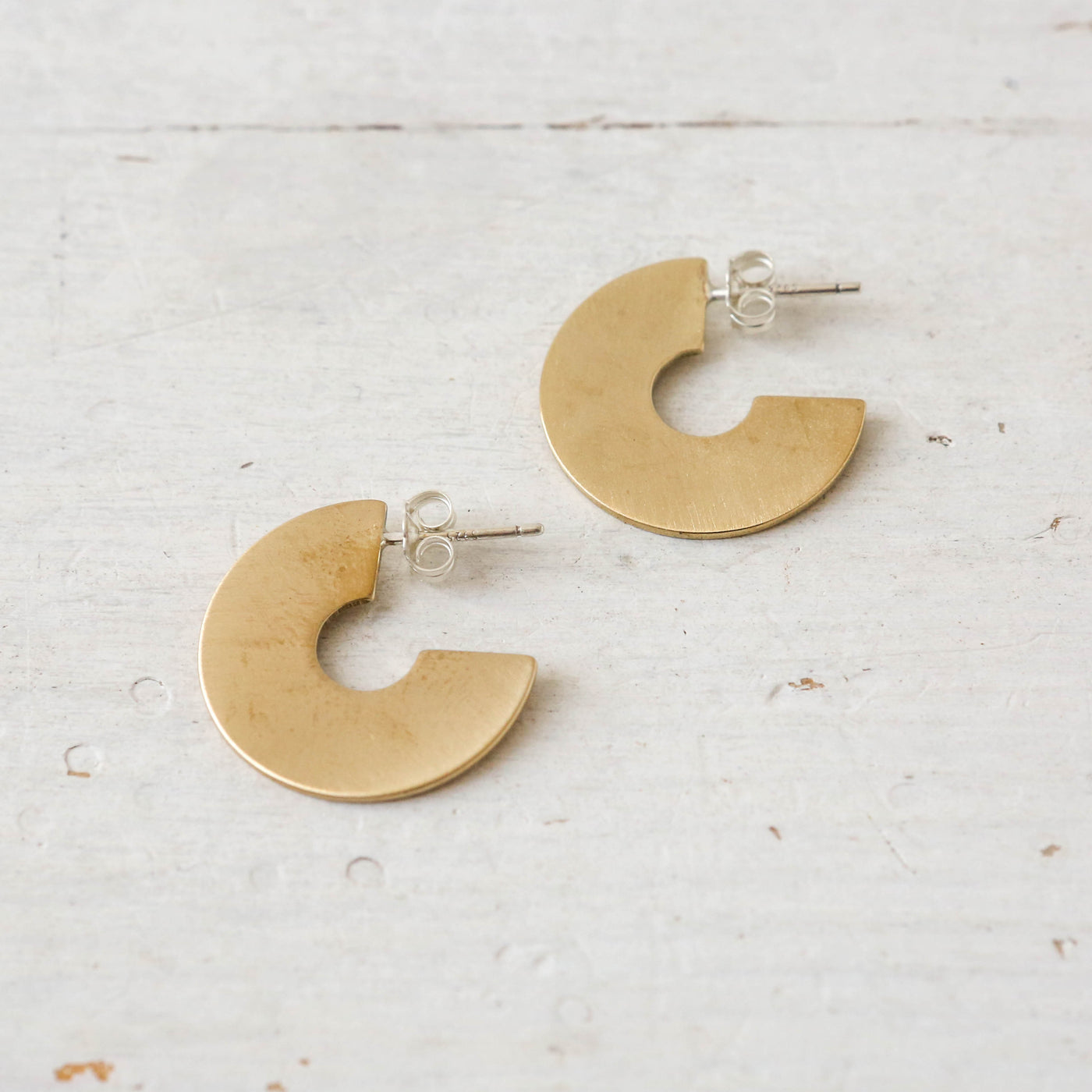 'Astrid' Flat Loop Earrings