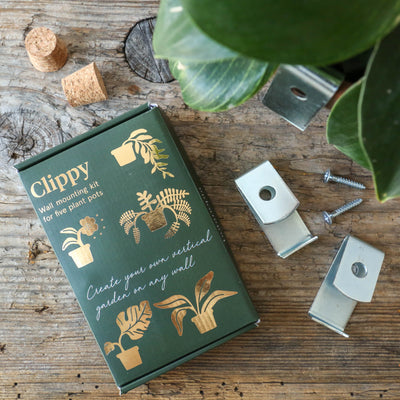 Clippy – Wall mounting kit for 5 plant pots