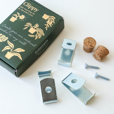Clippy – Wall mounting kit for 5 plant pots