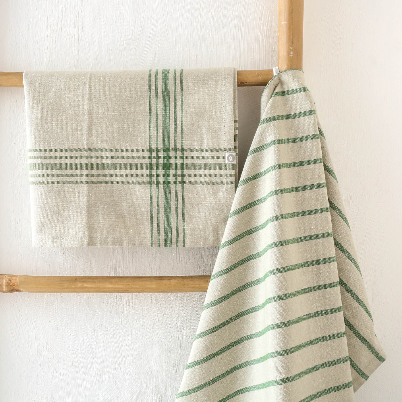 Pair of Chef Tea Towels - Green