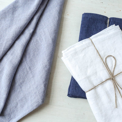 Pair Of Linen Tea Towels