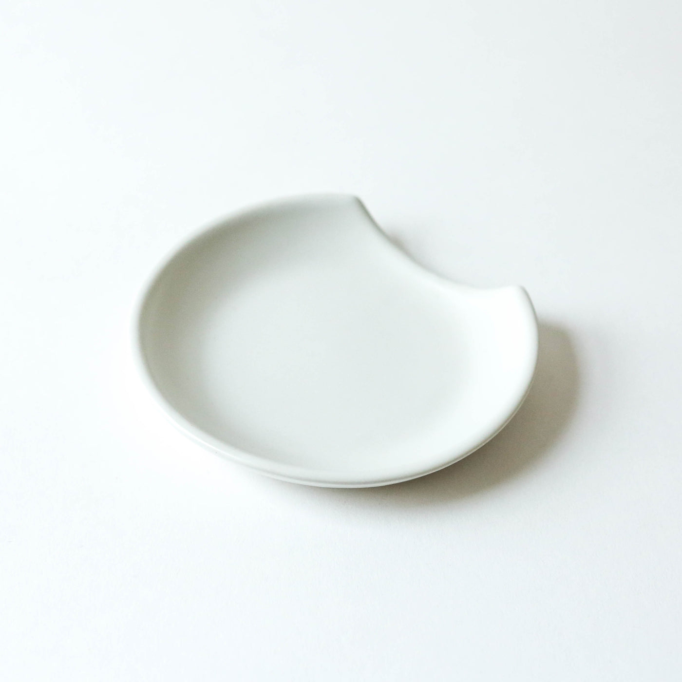 Stoneware Spoon Rest - White