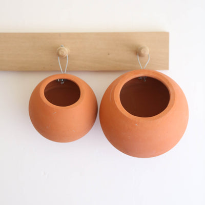 Terracotta Wall Hanging Plant Pot - Medium
