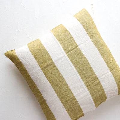 Kelp Stripe Cushion Cover