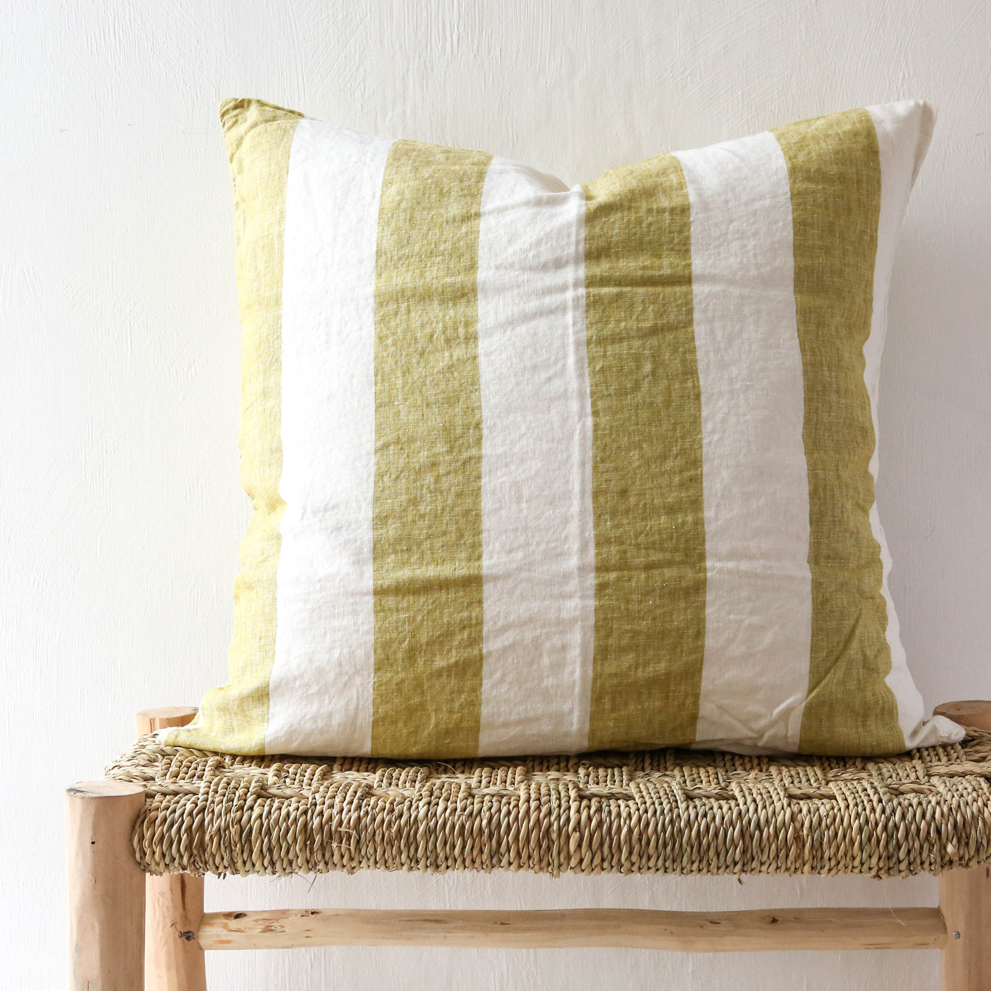 Kelp Stripe Cushion Cover