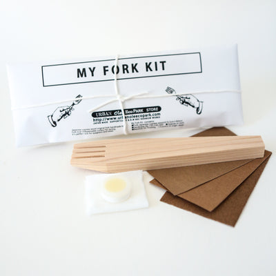 Japanese Wooden Fork Carving Kit