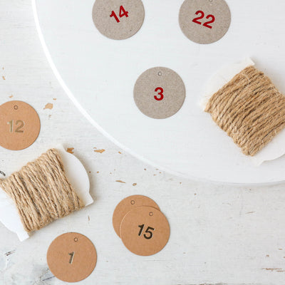 Numbered Advent Gift Tags