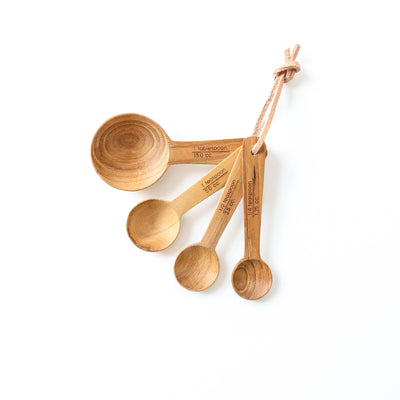 Teak Measuring Spoon Set of 4