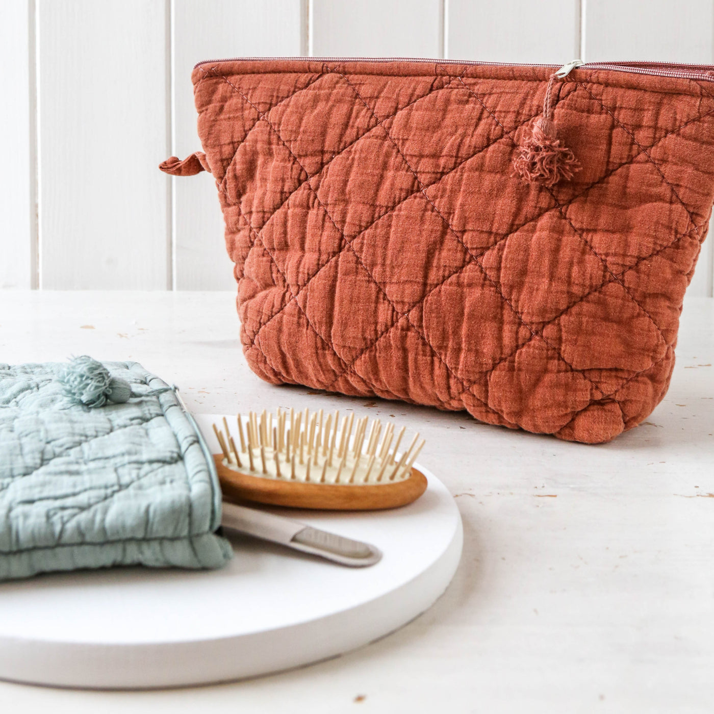 Quilted Toiletry Bag
