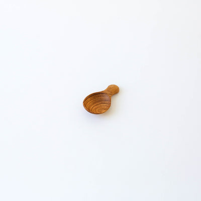 Round Teak Mini Scoop