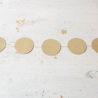 2m Foiled Paper Disc Garland - Small