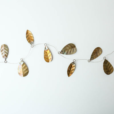 Golden Leaf Wire Garland - 1.5m