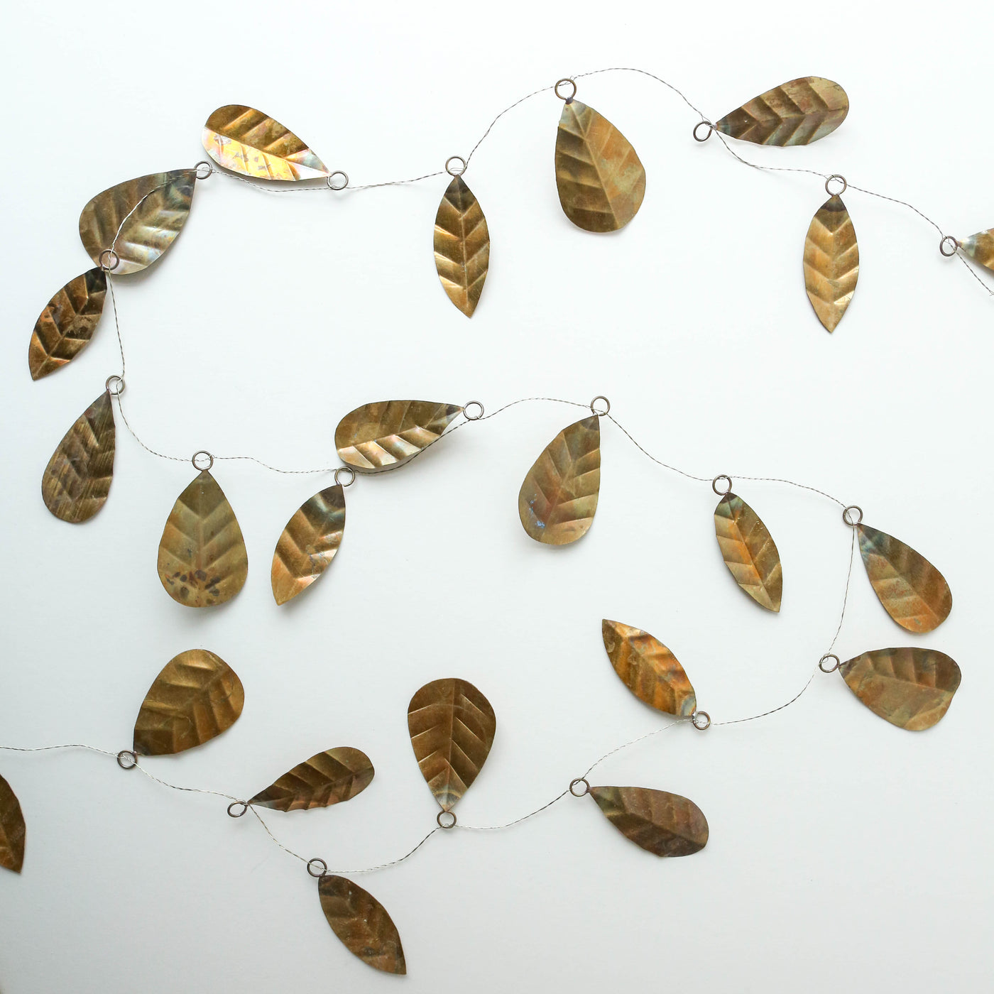 Golden Leaf Wire Garland - 1.5m