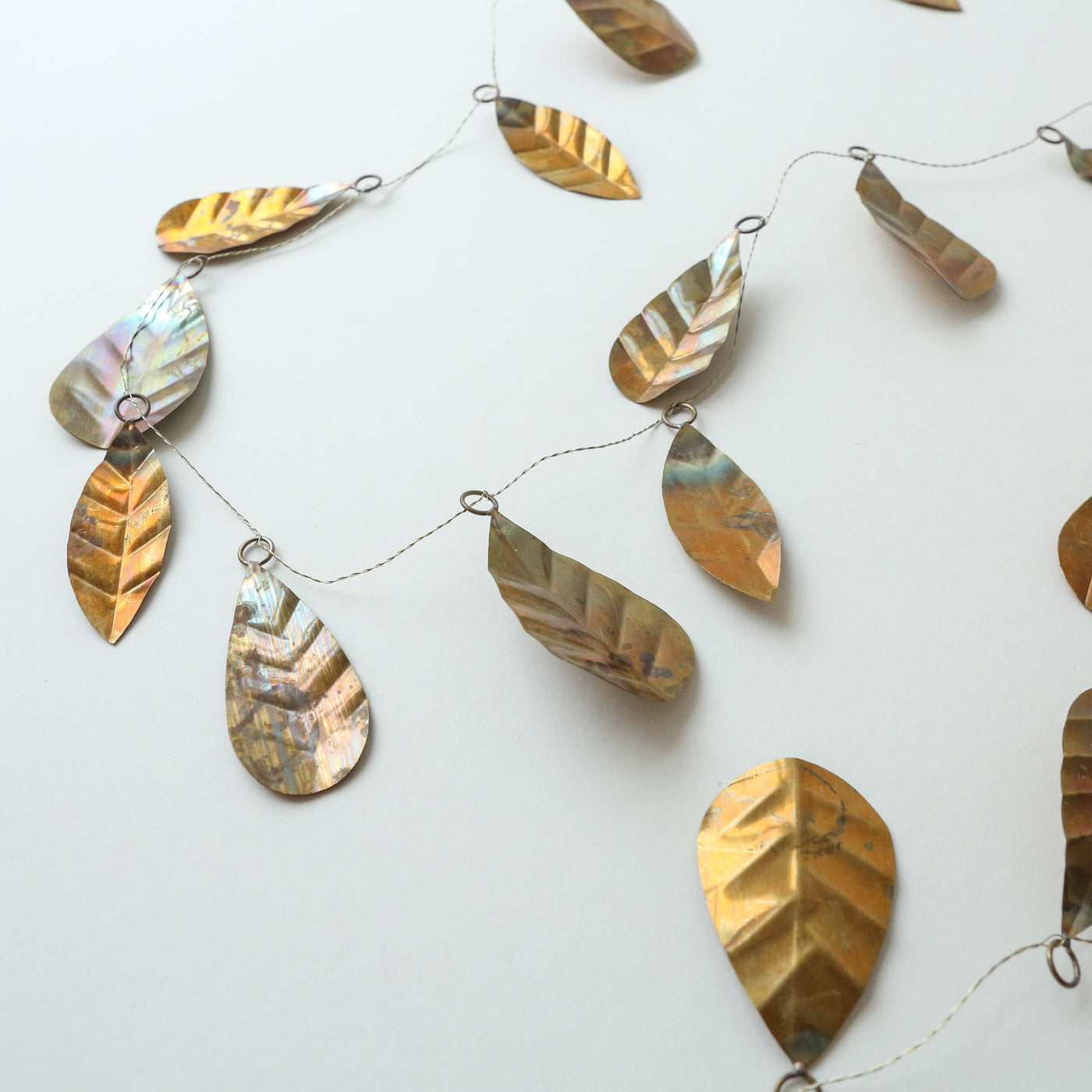 Golden Leaf Wire Garland - 1.5m