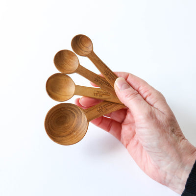 Teak Measuring Spoon Set of 4