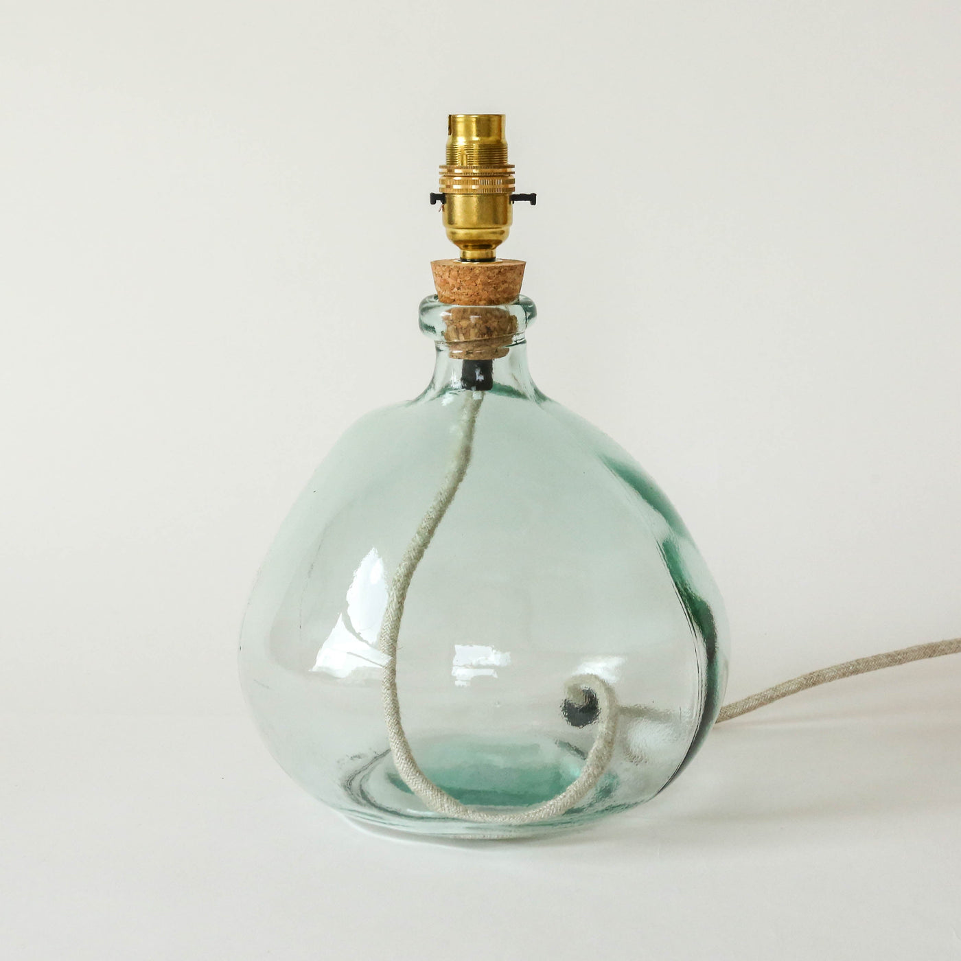 Recycled Glass Irregular Shape Lamp Base  - Medium