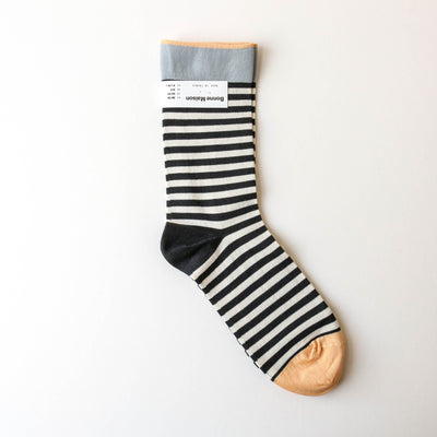 Bonne Maison Socks - Stripe Dark
