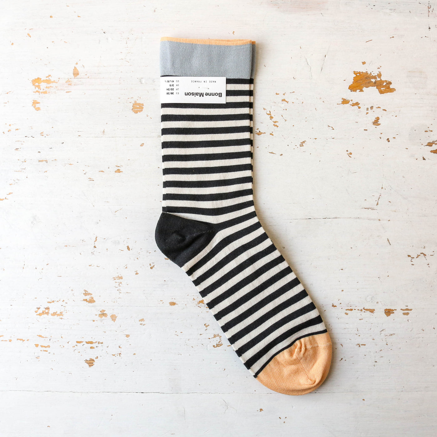 Bonne Maison Socks - Stripe Dark