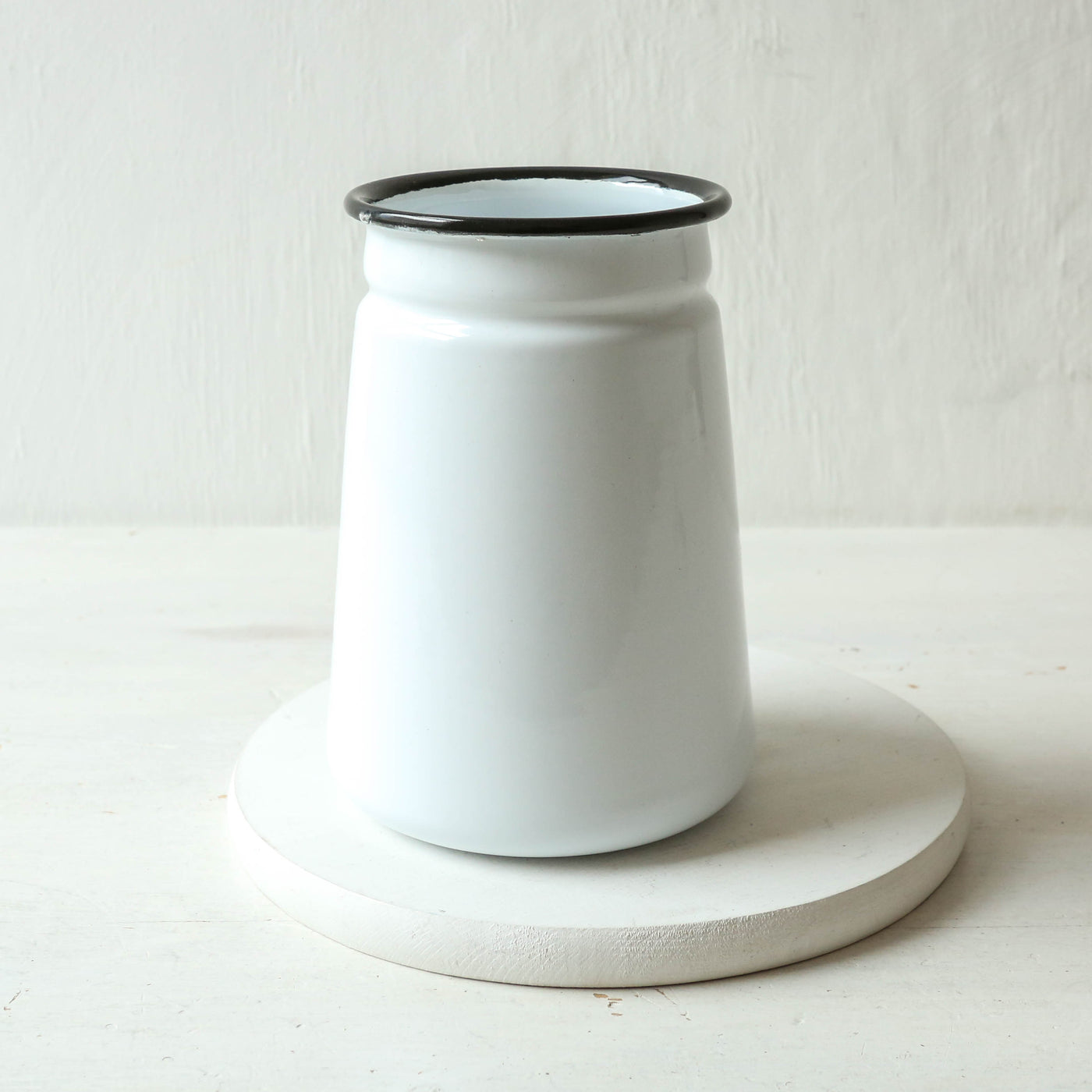 White Enamel Vase