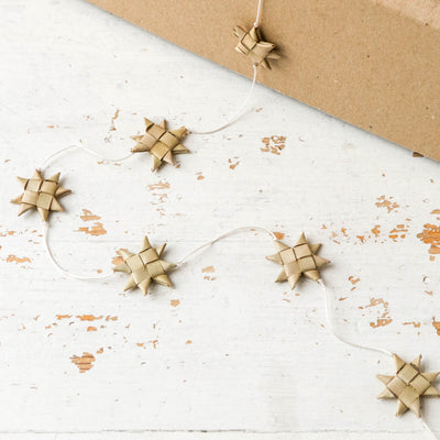 Palm Star Christmas Garland