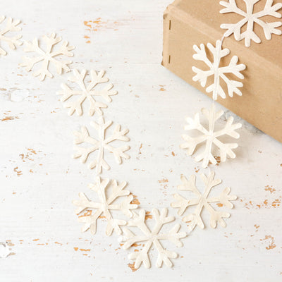 Paper Snowflake Christmas Garland