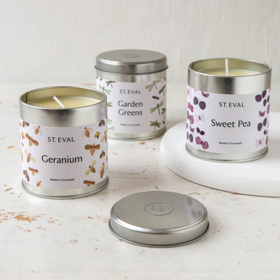 St. Eval Nature's Garden Scented Candle Tin