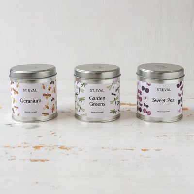 St. Eval Nature's Garden Scented Candle Tin