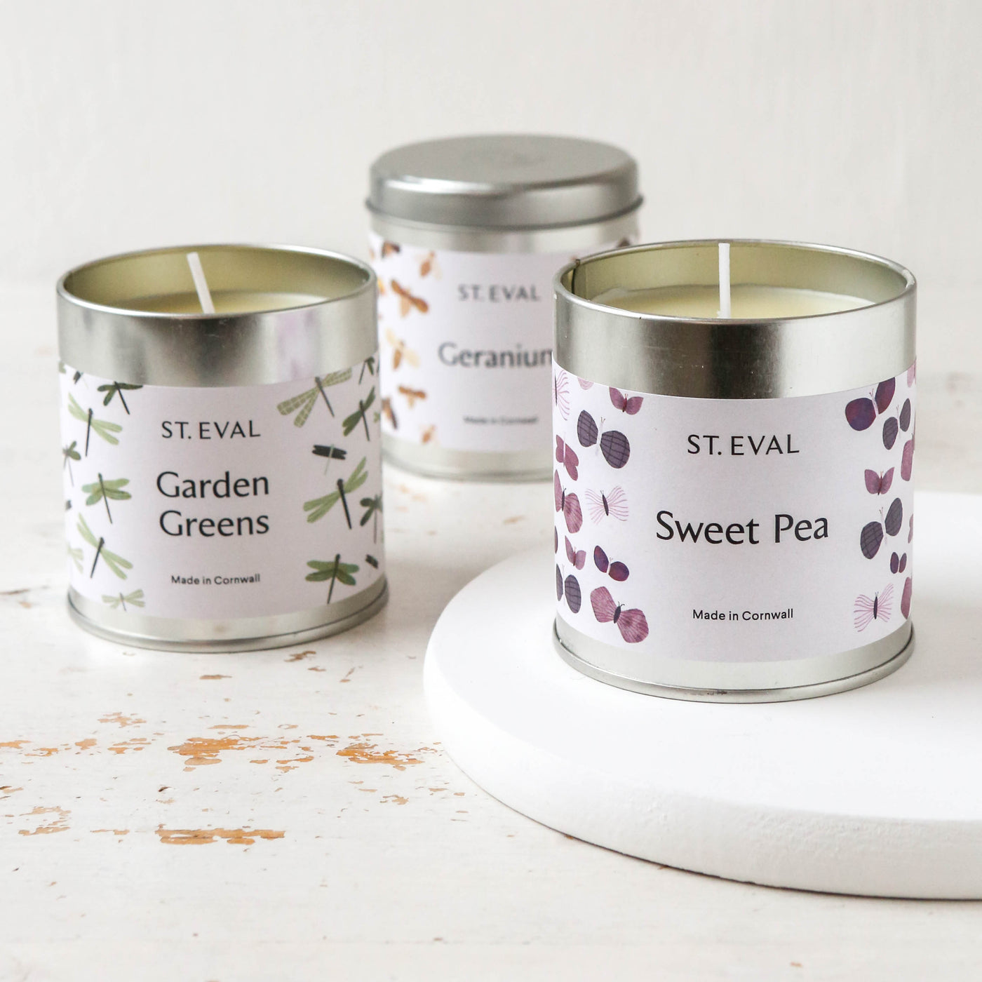 St. Eval Nature's Garden Scented Candle Tin