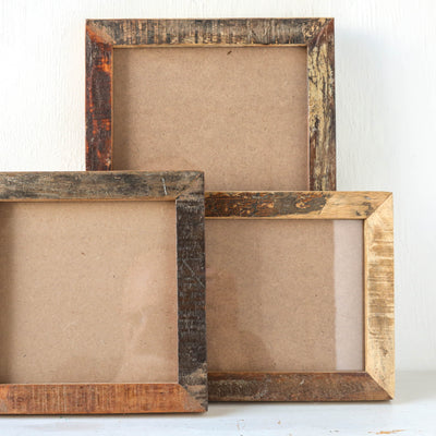 Reclaimed Wood Photo Frame - Small Square