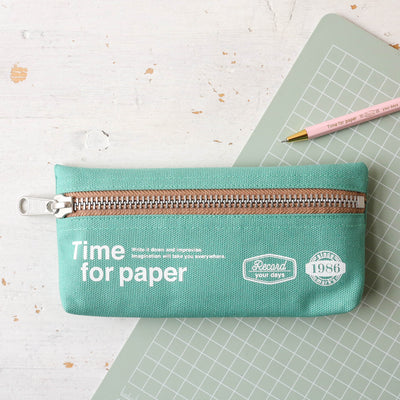 'Time For Paper' Pencil Case