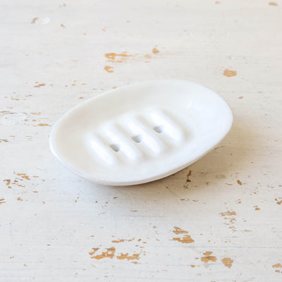 Selma stoneware soap dish