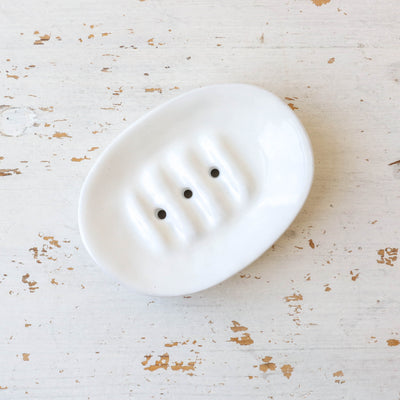 Selma stoneware soap dish