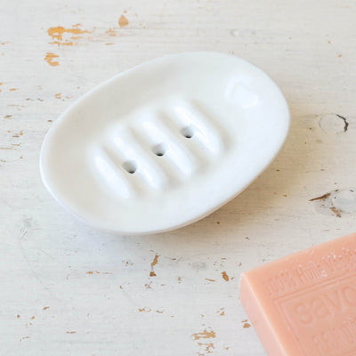 Selma stoneware soap dish