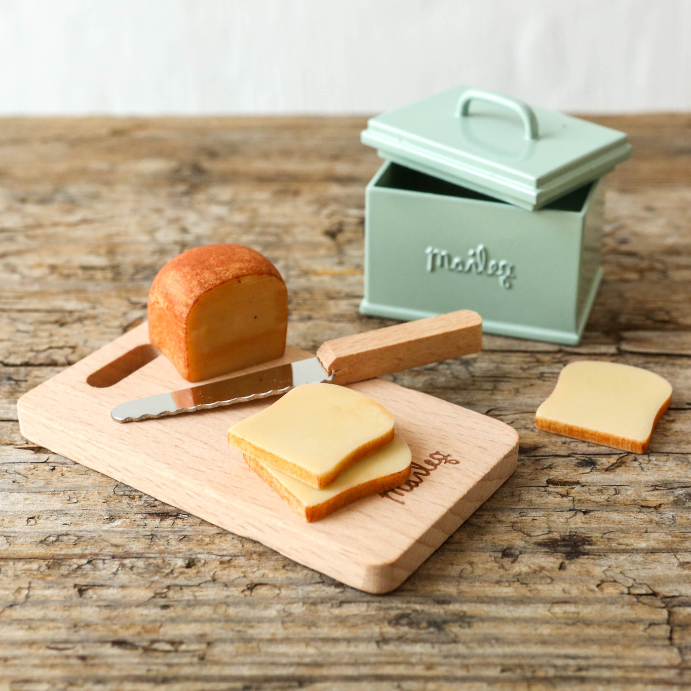 Miniature Bread Bin Set by Maileg
