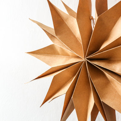 50cm 'Capella' Paper Star - Natural